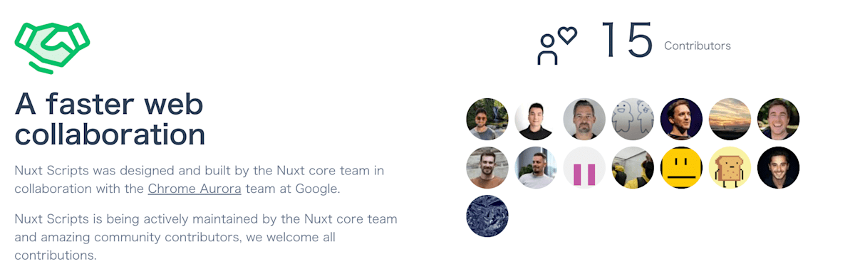 Nuxt Scriptsのコントリビューターの1人です