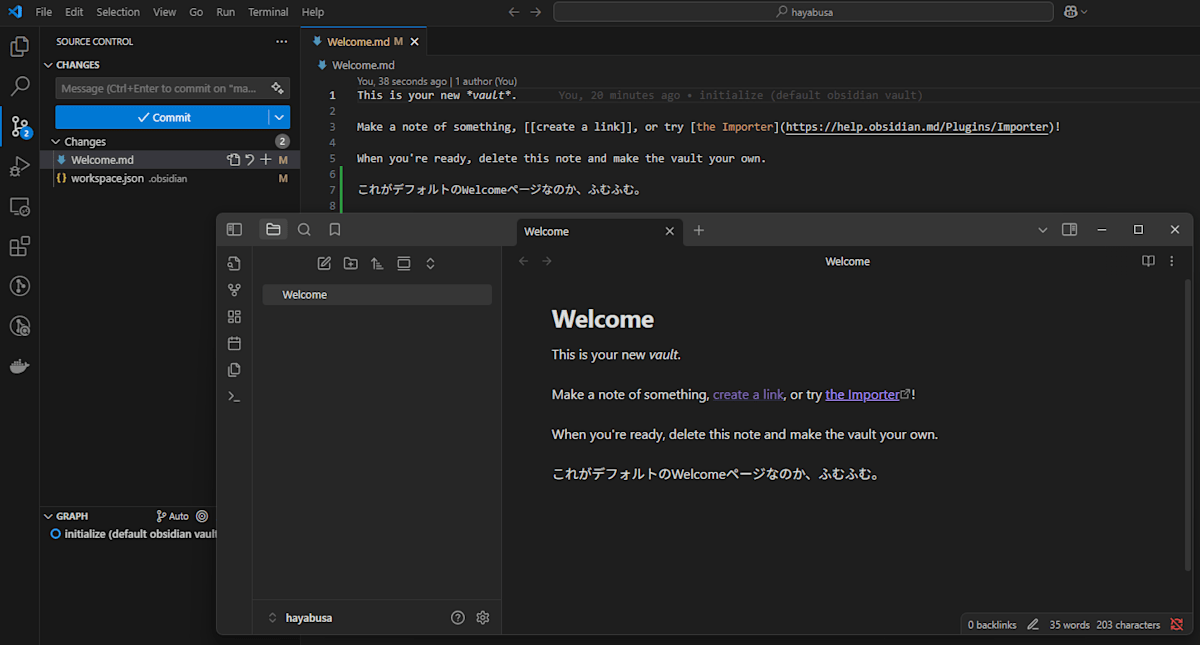 VSCodeとObsidian