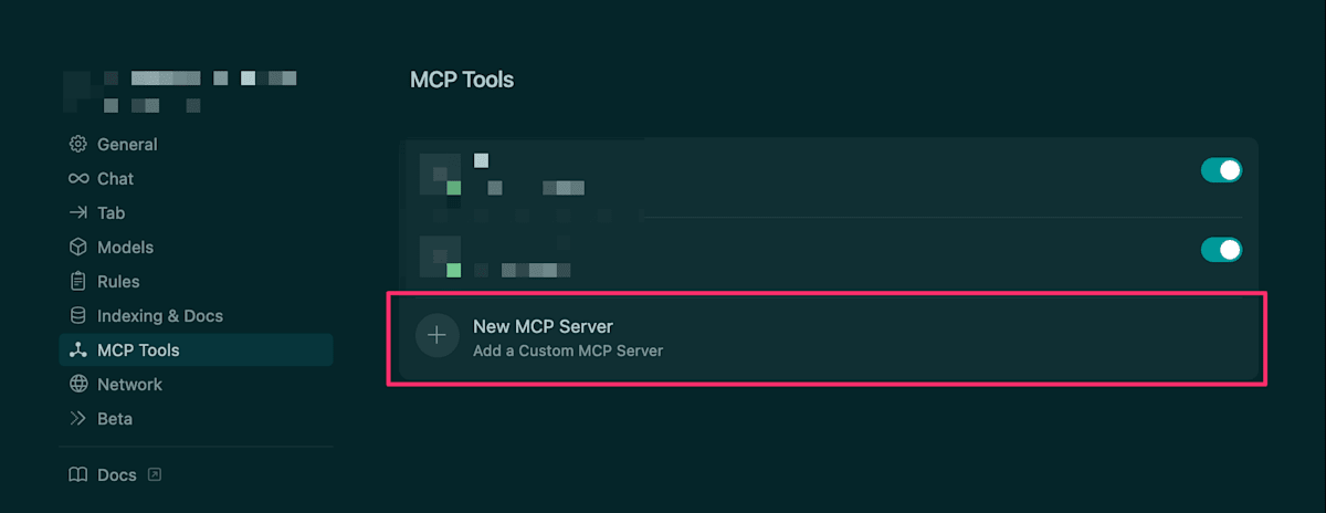 Cursor MCP設定