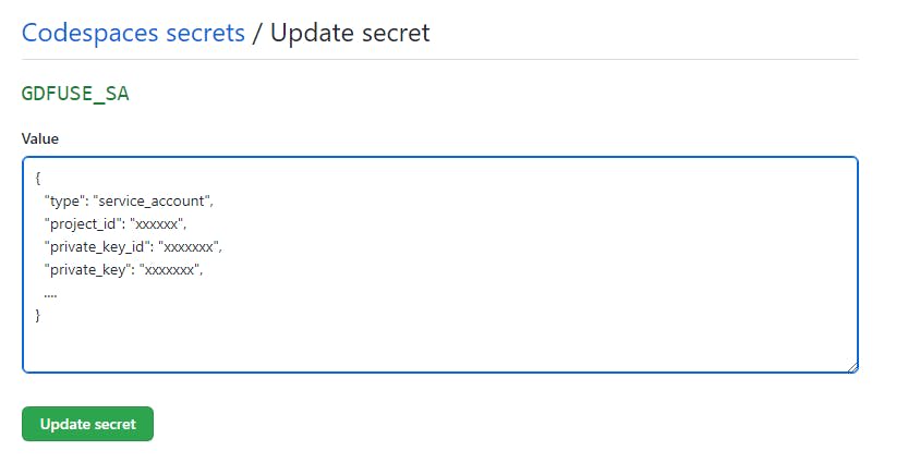 Codespaces 用の SECRET に鍵ファイルの内容を貼り付けているスクリーンショット