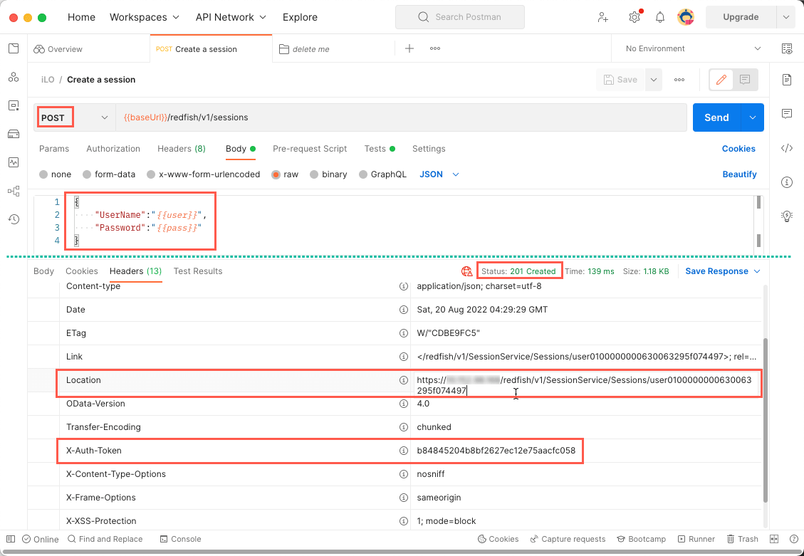 Postmanを使ってrest Apiで物理サーバーを操作する 入門編