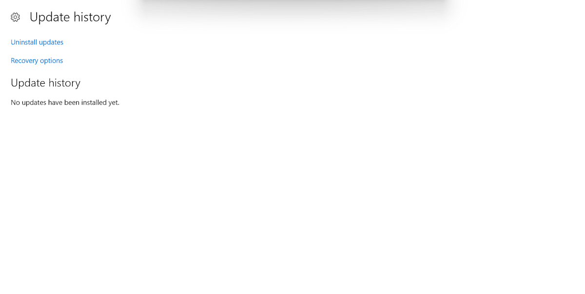 Windows Update 画面