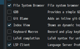 Index Viewが追加された様子