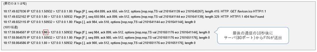 図8:サーバのほうが短い場合