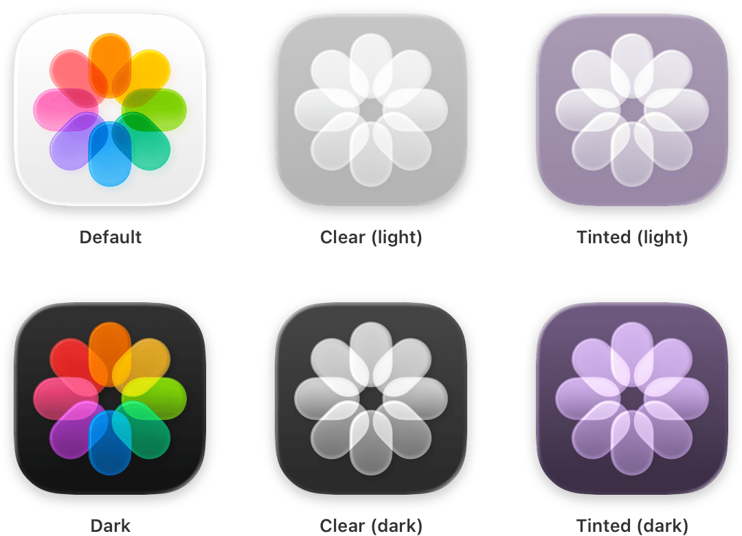 各アピアランスモードの比較