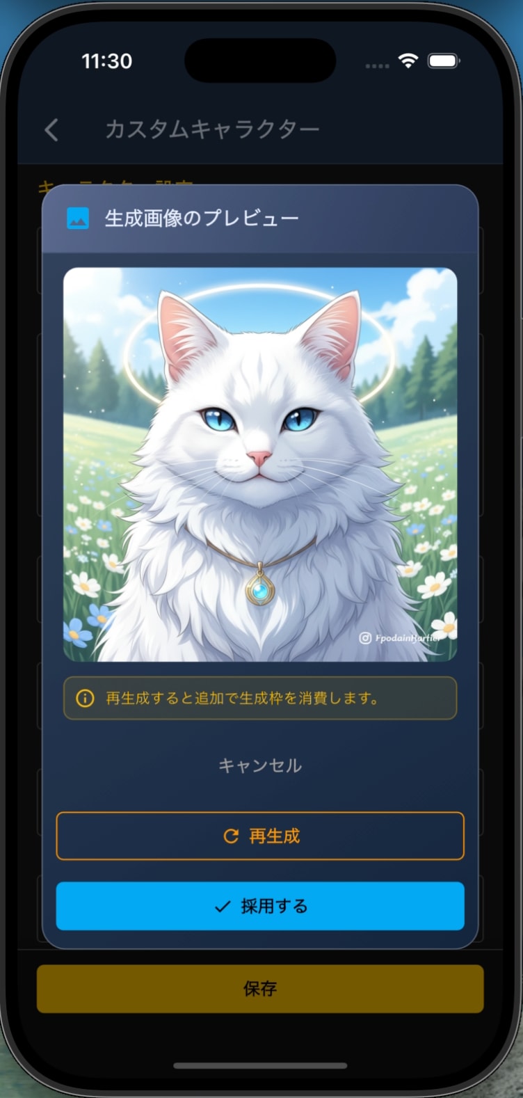 生成フロー(プレビュー)