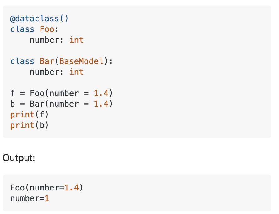Attrs と Dataclasses と Pydantic の使いわけを調べてみた