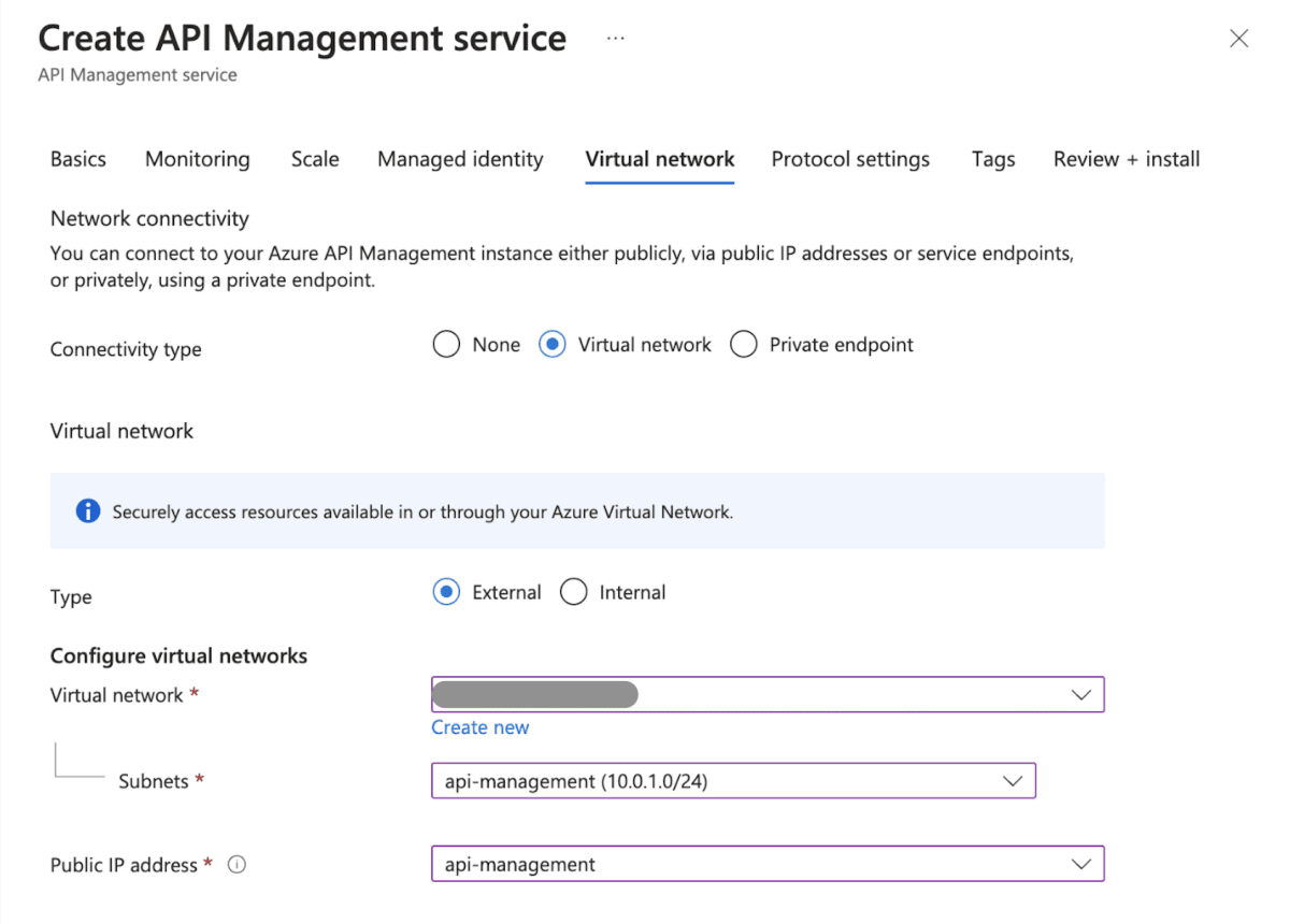 API Management Creation