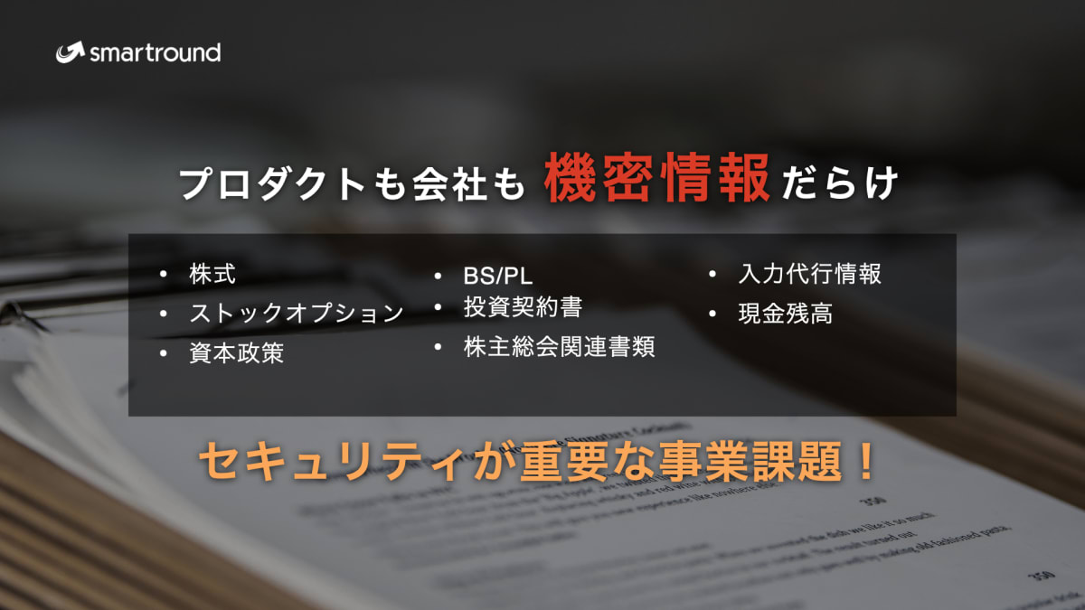 ピッチ資料：セキュリティが重要