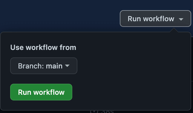 Run workflow