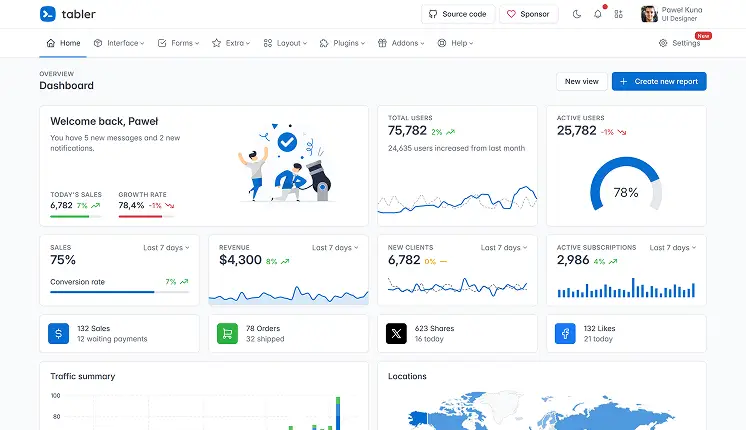 Angular & React & VueJs & bootstrap templates