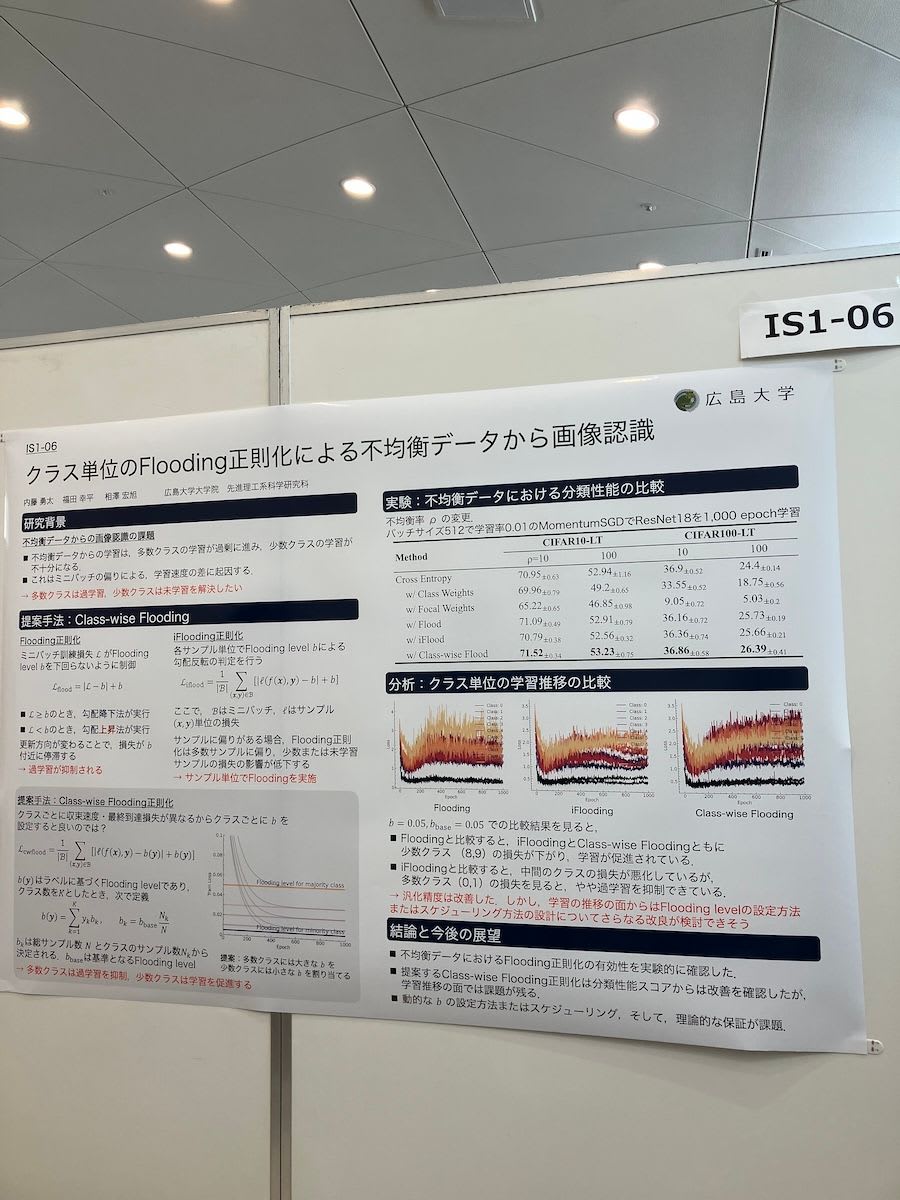 クラス単位のFlooding正則化による不均衡データから画像認識