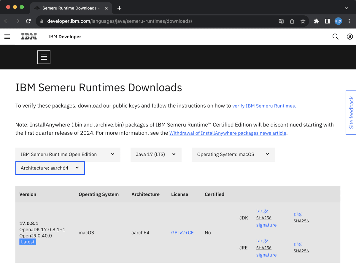 download the Java JDK/JRE for Mac