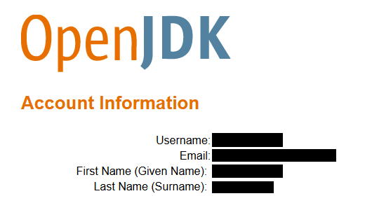 OpenJDK ｱｶｳﾝﾄ