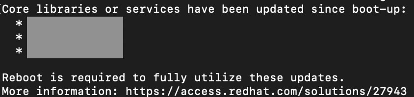 リスタートが必要かどうか確認