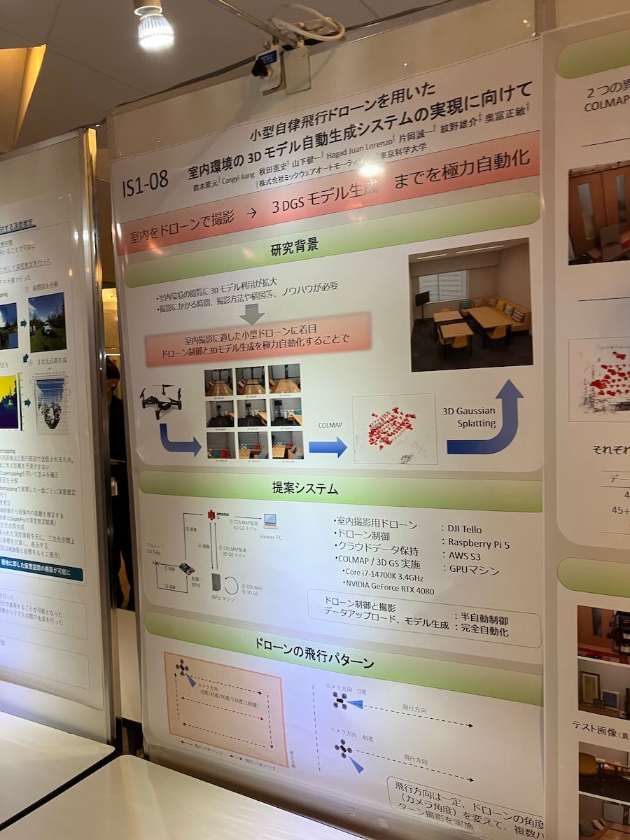 小型自律飛行ドローンを用いた室内環境の 3D モデル自動生成システムの実現に向けて