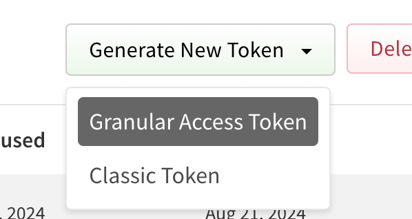 generate new token