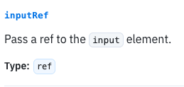 inputRefの説明