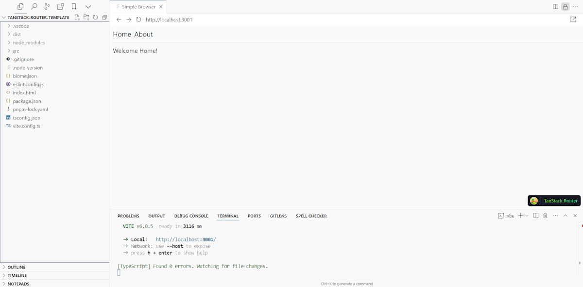 Simple Browserの表示