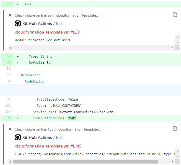 github-actions-cfn-lint