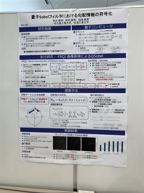 量子Sobelフィルタにおける勾配情報の符号化