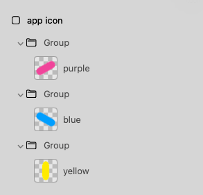 パターンBのレイヤー構成