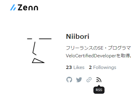 Zennでは記事のRSSが配信される