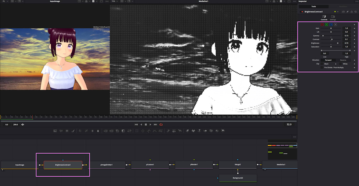 BrightnessContrast settings