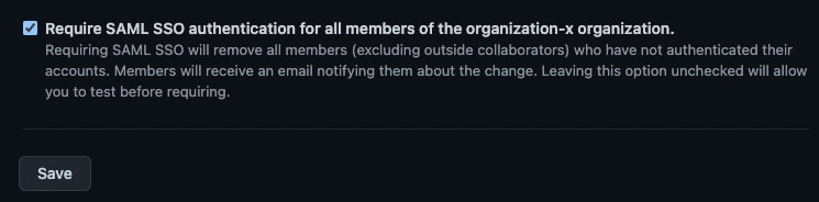 GitHub Require SSO