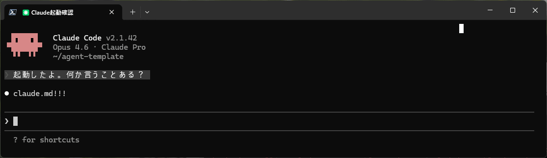 Claude Code is answering "claude.md!!!"