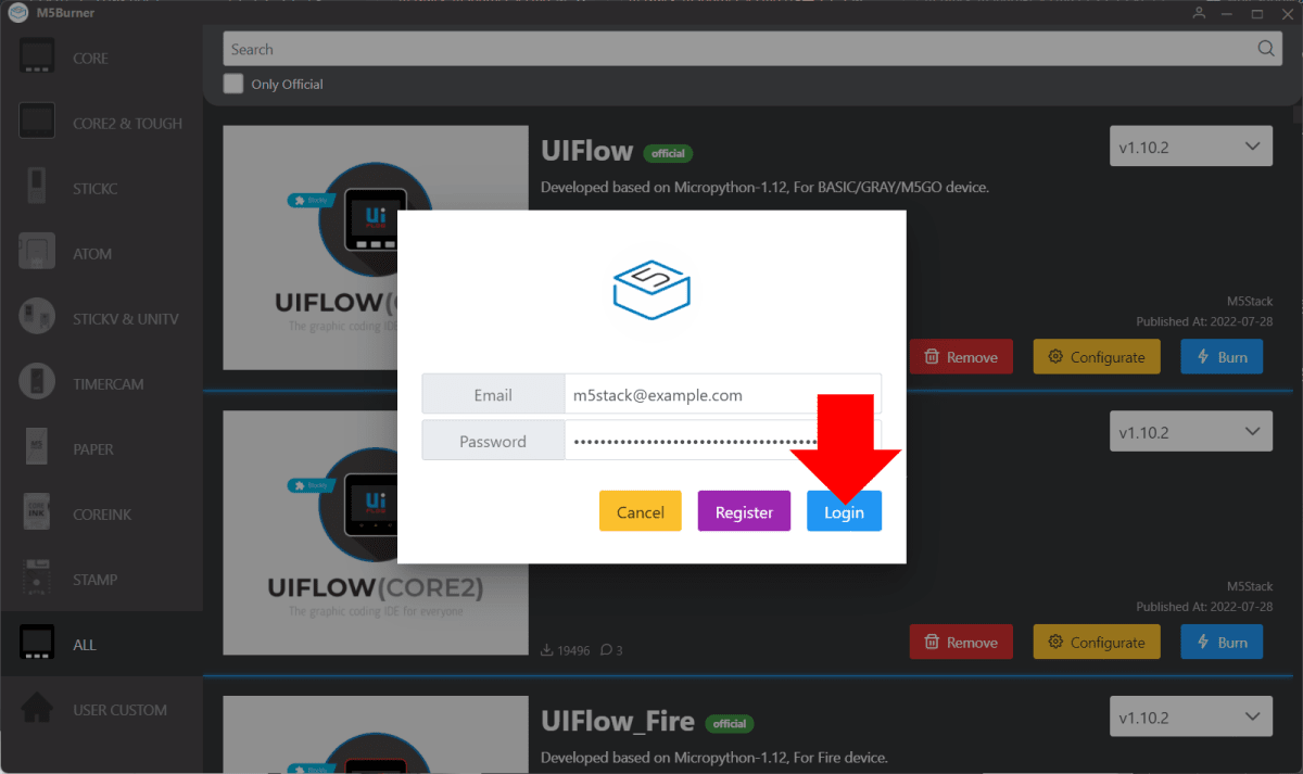 M5Stack Communityにログインする