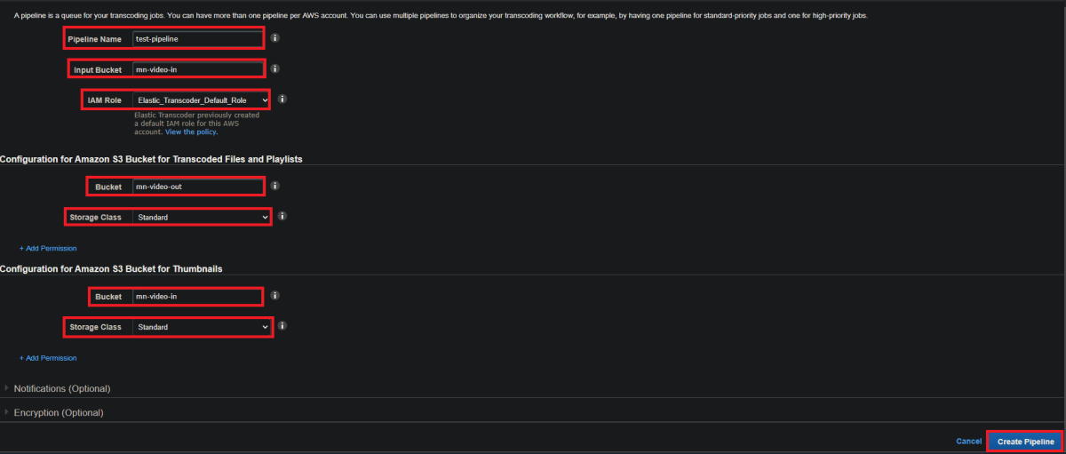 Amazon Elastic Transcoderでmp4をmp3に変換してみた