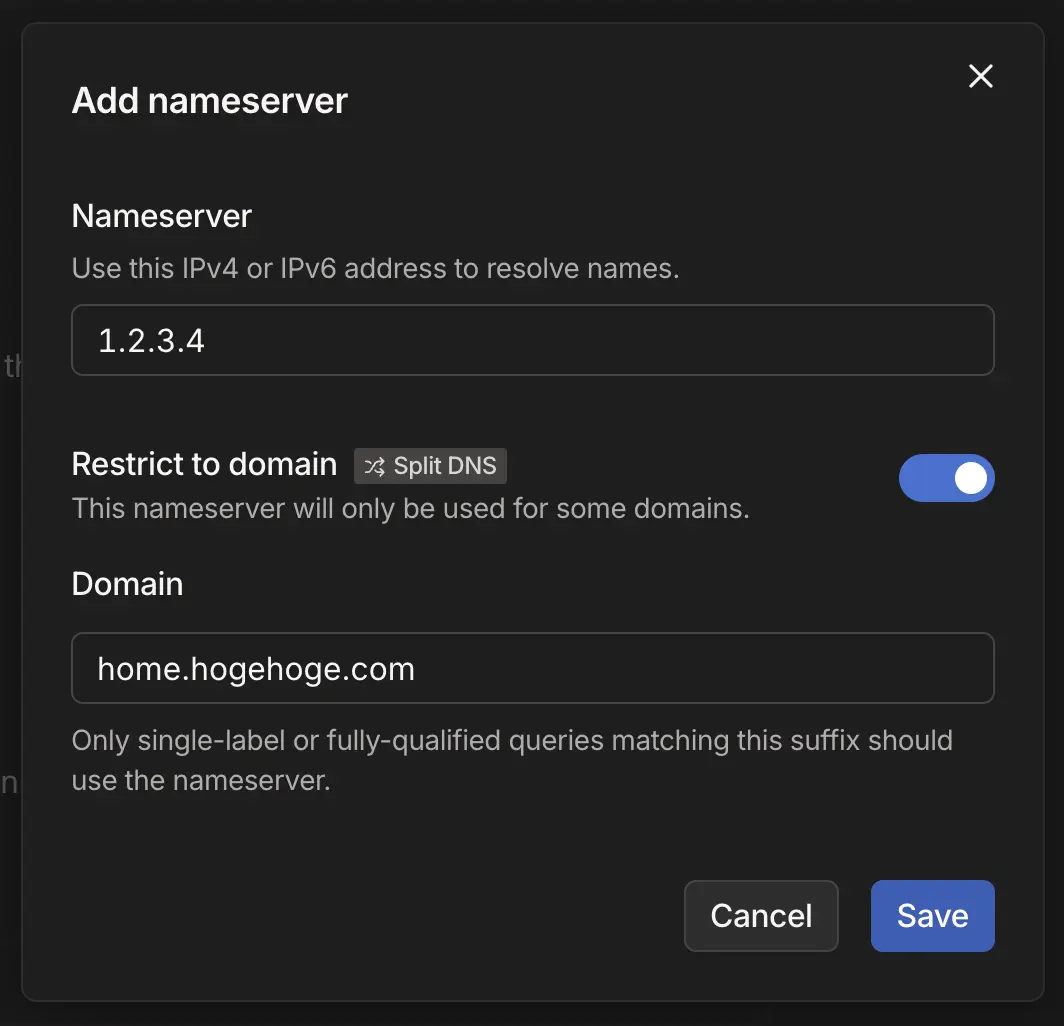 tailscale-add-nameserver