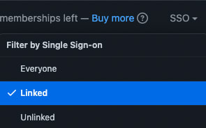 GitHub SSO Filter