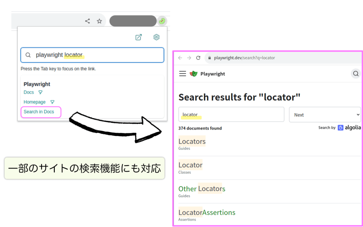 search in site