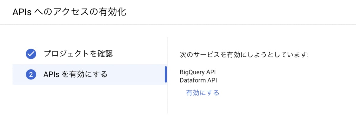 APIを有効