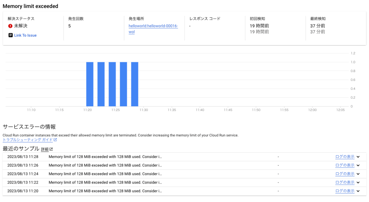 メモリ超過(詳細)