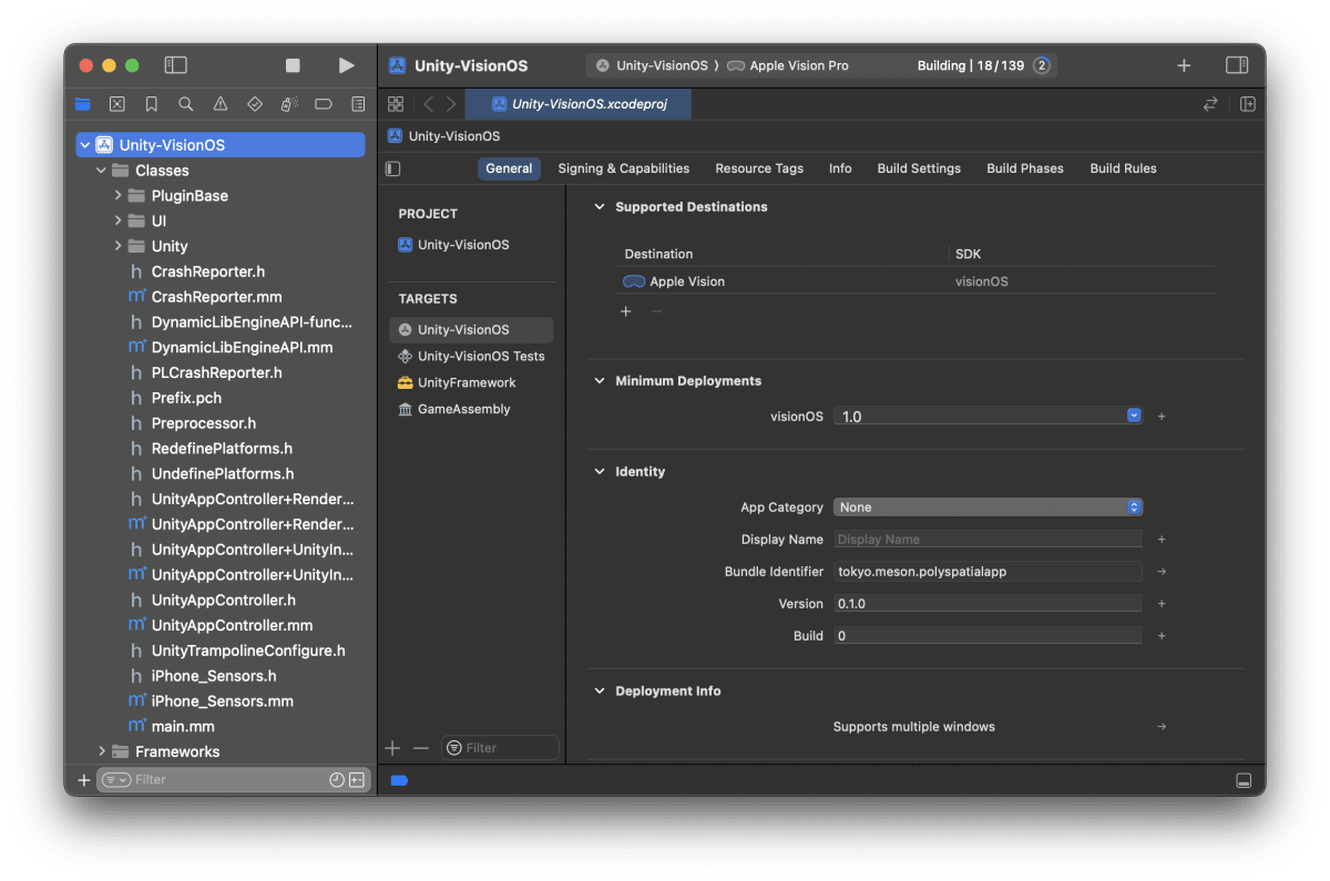 Xcodeでビルド