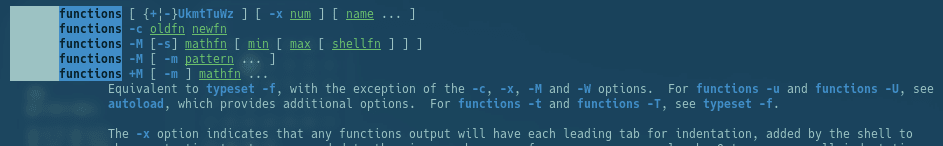 run-help functions jump