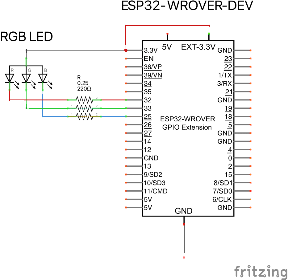 AltRGB LEDの回路図