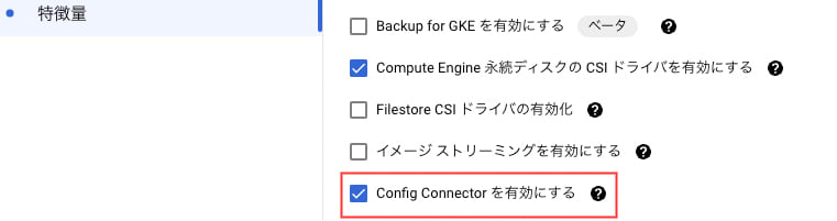 コンソール有効化画面