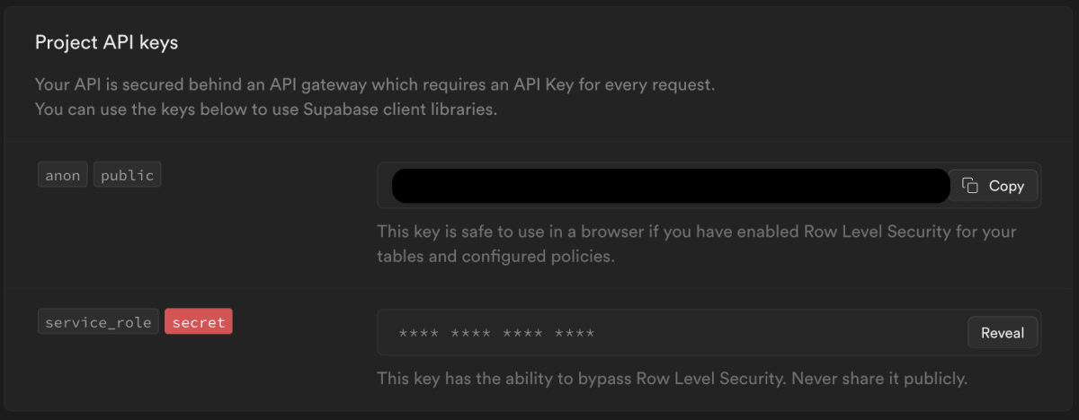 API Keys