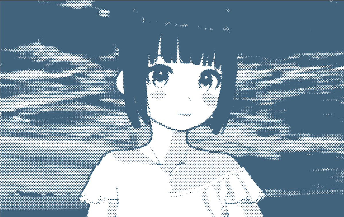 Halftone example using 'MugSimpleHalftone'