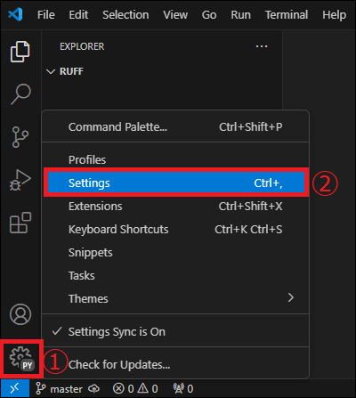 【Ruff×VSCode】PythonでLinterとFormatterを設定