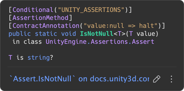 UnityEngine.Assertions.Assert.IsNotNull