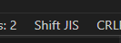 Shift JISの表示