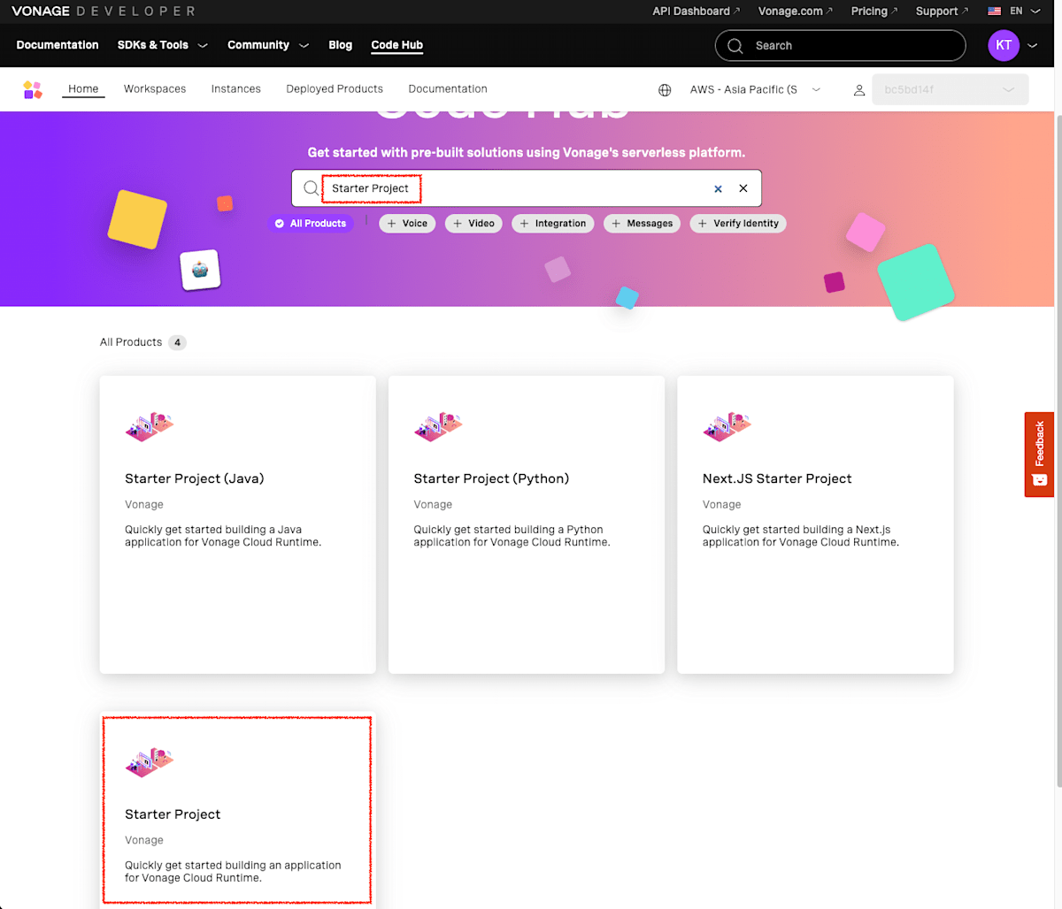 Search Starter Project