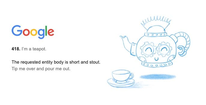Googleのteapotエンドポイント