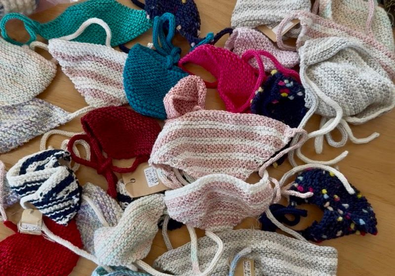 大量のコットンバンダナ