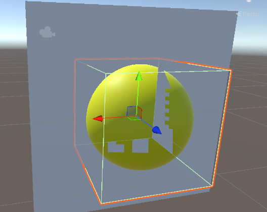 Cull FrontのCubeへの投影とQuadとの交差 SV_DepthLessEqual